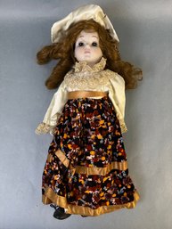 Porcelain Torso,  Hands And Lower Legs International Doll.