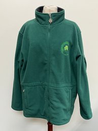 Vintage Irish Style Green Fleece