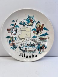 Alaska The 49th State Plate.