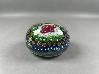 Millefiori Glass Paperweight