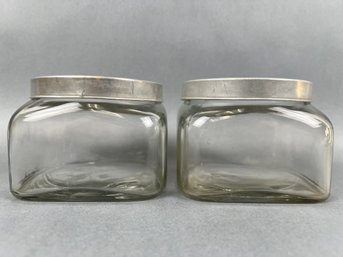 2 Vintage Apothecary Jars.