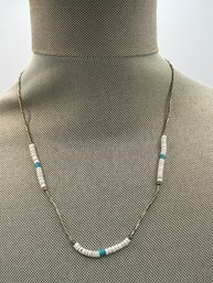 Silver And Bead Necklace