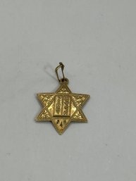 14k Gold Star Of David Pendant