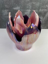 Hand Made Magenta Vase By Rosenthal *Local Pickup Only*