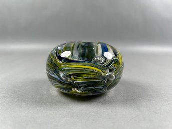 Blown Glass Candle Holder