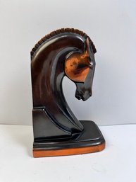 Vintage Trophy Craft Single Horse Bookend.