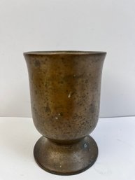 Unmarked 4 Lbs Brass Goblet.