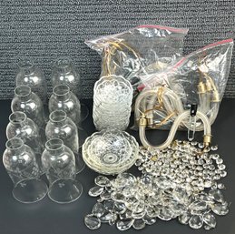 Large Lot Of Crystal Chandelier Parts *Local Pickup Only*