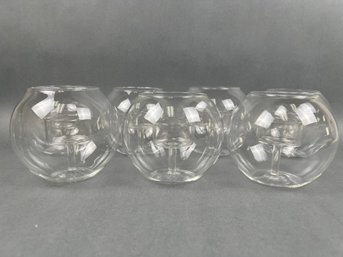 7 Glass Ball Tea Light Holders Crate And Barrel