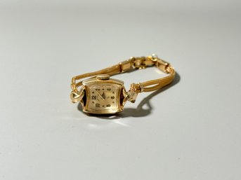 Lady Elgin 14k Gold Watch And Band