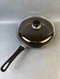 Schott Scanpan Made In Denmark Large Covered Fry Pan.