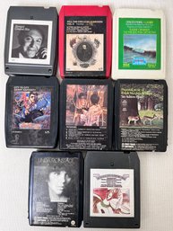 Lot Of 8 Vintage 8 Track Cartridges.