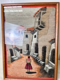 Peruvian City Scape Possibly Made From Alpaca Fur.