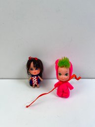 2 Vintage Mattels Little Kiddles Dolls.