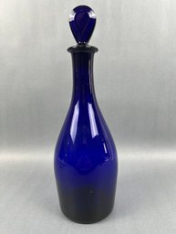 Vintage Cobalt Blue Decanter.