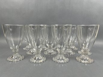 Set Of 12 Clear Boopie Glasses.