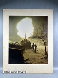 Korean Conflict Self Propelled Artillery Fires On Enemy Positions Photograph