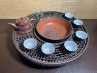 Asian Saki Set With Heating Tray *LOCAL PICKUP ONLY - NO SHIPPING*