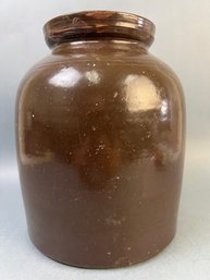 Vintage Brown Beehive Crock