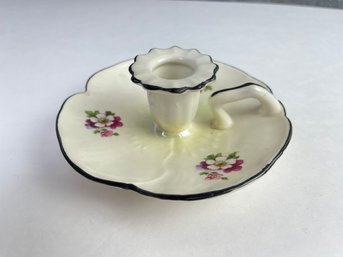 Vintage China Candle Holden With Handle Made In Czechoslovakia