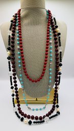 Costume Beaded Necklaces ~ Lot Of 4