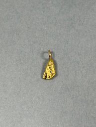 18K Yellow Gold Nugget Pendant (#1)