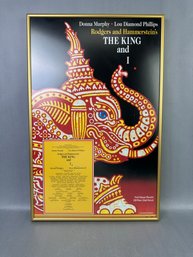 Framed Poster Of The King And I - New York Production