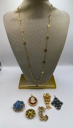 Vintage Avon Pieces, Necklace & Brooches