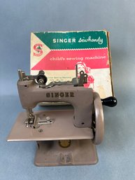 Singer Sew Handy Childs Sewing Machine With Original Box.