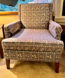 Blue Floral Club Chair *Local Pick-Up Only*