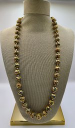 Beautiful Cloisonne Beaded & Knotted Necklace