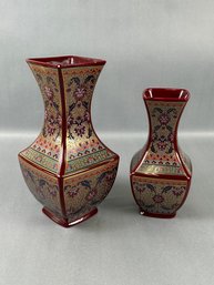 Vintage Decor Exclusiv Cloisonne Rosso Vases