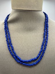 Blue Beaded Necklace