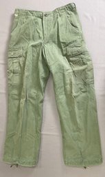 Vintage Green Military Cargo Trousers