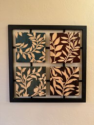 Metal And Wood Leaf Wall Hanging *Local Pick-Up Only*