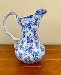 Formalities Blue & White Pitcher