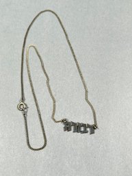 Vintage Sterling Name Necklace