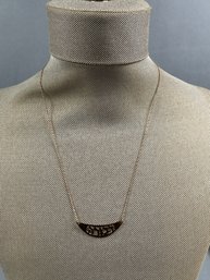 Vintage 14K Yellow Gold Name Necklace
