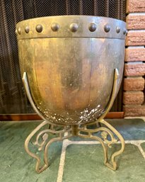 Vintage Brass Planter With Stand *Local Pick-Up Only*