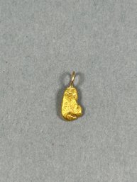 18K Yellow Gold Nugget Pendant (#2)