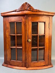 Wood And Glass Curio Cabinet.