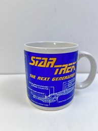 Pfaltzgraff Star Trek TNG Blueprint Cup Of The Starship Enterprise.