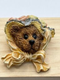 Lady Bear With Hat Brooch