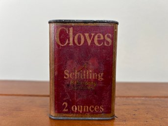 Vintage Schilling & Co. Cloves Tin