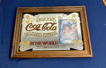 1970s Repro Coke Mirrored Picture