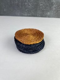 Lot 6 Woven Straw Coasters