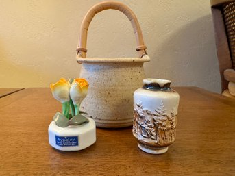 Lot Of Three Ceramic Items *Local Pick-Up Only*