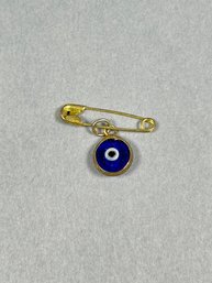 Small Glass Evil Eye On Pin