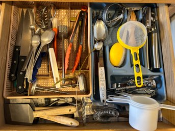 Drawer Full Of Kitchen Utensils