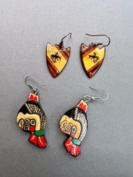 Native Style Earrings ~ Lot Of 2